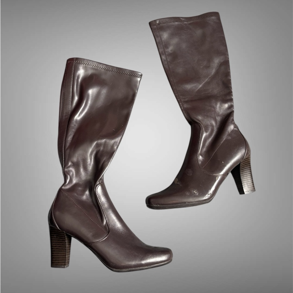 Croft & Barrow Dark Brown Heeled Boots